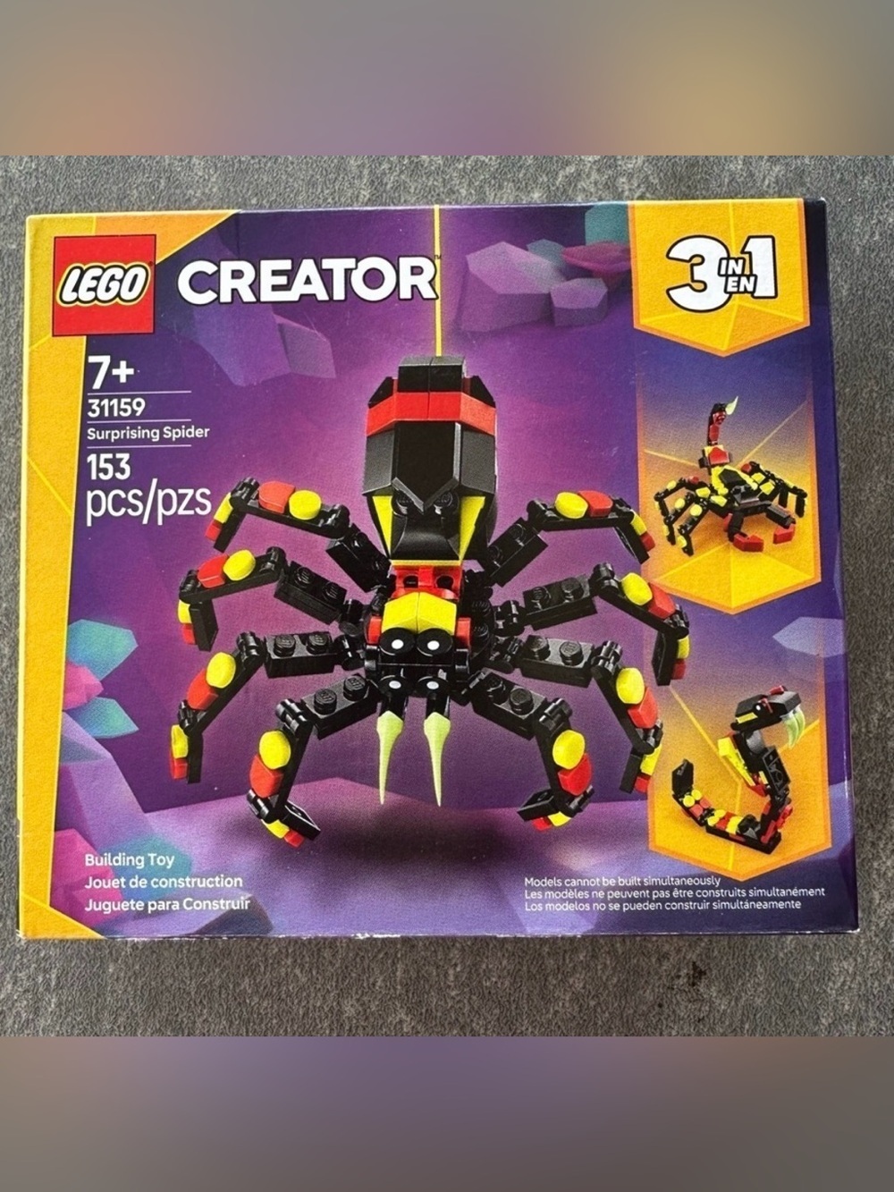 LEGO 31159 Surprising Spider 3-in-1 Set Holloween NIB